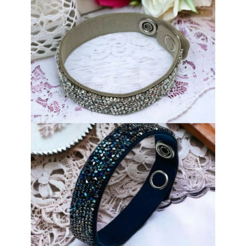 正貨 二手 SWAROVSKI 施華洛世奇 Slake 寶石水晶手鍊 2色