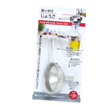 代購 日本製🇯🇵  Echo 單耳長柄不鏽鋼漏斗 可掛收納