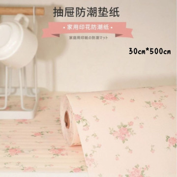日本 KOMEKI 防潮餐墊抽屜防潮墊 桌墊 玫瑰紋 30*500ml